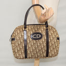 Christian Dior Trotter Canvas Hand Bag Brown Auth 108123-23