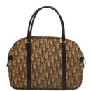 Christian Dior Trotter Canvas Hand Bag Brown Auth 108123-2