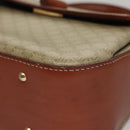 CELINE Macadam Canvas Hand Bag 2way Beige Gold Auth 108125-15