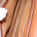 CELINE Macadam Canvas Hand Bag 2way Beige Gold Auth 108125-23