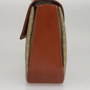 CELINE Macadam Canvas Hand Bag 2way Beige Gold Auth 108125-3