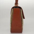 CELINE Macadam Canvas Hand Bag 2way Beige Gold Auth 108125-4