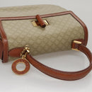 CELINE Macadam Canvas Hand Bag 2way Beige Gold Auth 108125-6