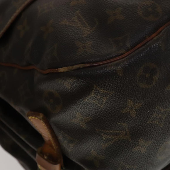 LOUIS VUITTON Monogram Saumur 35 Shoulder Bag M42254 LV Auth 108141
