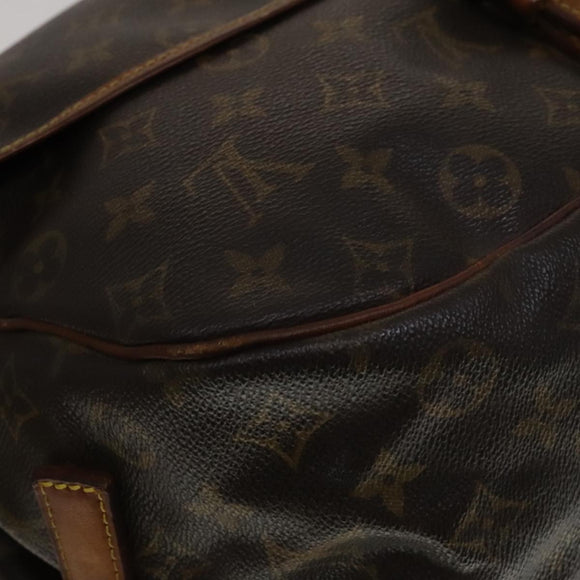 LOUIS VUITTON Monogram Saumur 35 Shoulder Bag M42254 LV Auth 108141