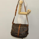 LOUIS VUITTON Monogram Saumur 35 Shoulder Bag M42254 LV Auth 108141-28