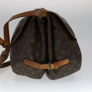 LOUIS VUITTON Monogram Saumur 35 Shoulder Bag M42254 LV Auth 108141-4