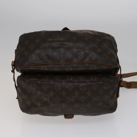 LOUIS VUITTON Monogram Saumur 35 Shoulder Bag M42254 LV Auth 108141