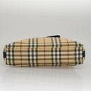 BURBERRY Nova Check Shoulder Bag PVC Beige Auth 108147-6
