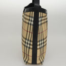 BURBERRY Nova Check Shoulder Bag PVC Beige Auth 108147-5