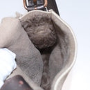 CELINE Shoulder Bag Mouton Beige Auth 108155-20