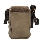 CELINE Shoulder Bag Mouton Beige Auth 108155-2