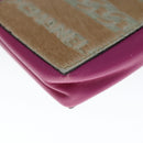 CHANEL Chain Shoulder Cigarette Case Leather Pink CC Auth 108163-9