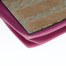 CHANEL Chain Shoulder Cigarette Case Leather Pink CC Auth 108163-16