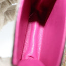 CHANEL Chain Shoulder Cigarette Case Leather Pink CC Auth 108163-10