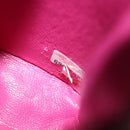 CHANEL Chain Shoulder Cigarette Case Leather Pink CC Auth 108163-11