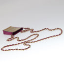 CHANEL Chain Shoulder Cigarette Case Leather Pink CC Auth 108163-7