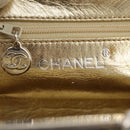CHANEL Chain Shoulder Bag Lamb Skin Gold CC Auth 108166-18