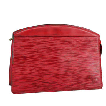 LOUIS VUITTON Epi Trousse Crete Clutch Bag Red M48407 LV Auth 108169