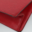 LOUIS VUITTON Epi Trousse Crete Clutch Bag Red M48407 LV Auth 108169-15