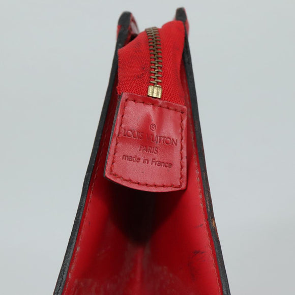 LOUIS VUITTON Epi Trousse Crete Clutch Bag Red M48407 LV Auth 108169
