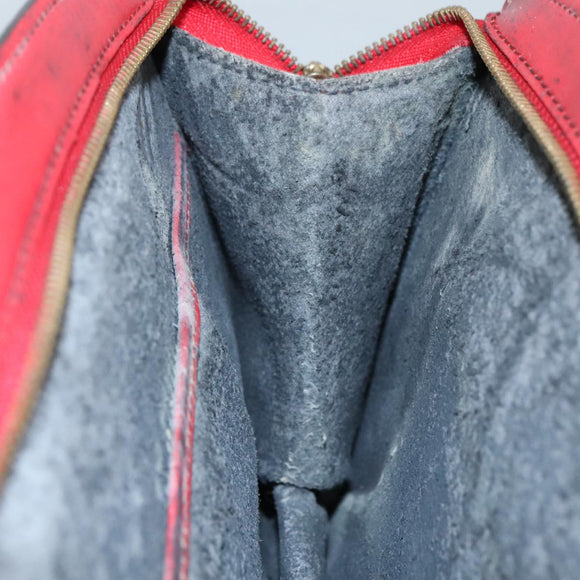 LOUIS VUITTON Epi Trousse Crete Clutch Bag Red M48407 LV Auth 108169