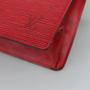 LOUIS VUITTON Epi Trousse Crete Clutch Bag Red M48407 LV Auth 108169-7