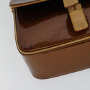 LOUIS VUITTON Monogram Vernis Christie GM Shoulder Bag Bronze M91107 Auth 108191-16