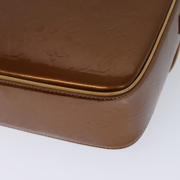 LOUIS VUITTON Monogram Vernis Christie GM Shoulder Bag Bronze M91107 Auth 108191