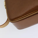 LOUIS VUITTON Monogram Vernis Christie GM Shoulder Bag Bronze M91107 Auth 108191-18