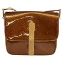 LOUIS VUITTON Monogram Vernis Christie GM Shoulder Bag Bronze M91107 Auth 108191-13