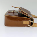 LOUIS VUITTON Monogram Vernis Christie GM Shoulder Bag Bronze M91107 Auth 108191-3