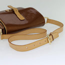 LOUIS VUITTON Monogram Vernis Christie GM Shoulder Bag Bronze M91107 Auth 108191-7