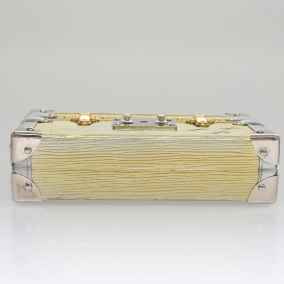 LOUIS VUITTON Epi Metallic Petite Mar Bag Silver Gold M54652 LV Auth 108234