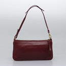 Coach Hand Bag Leather 2Set Brown Wine Red Auth 108263-11