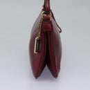 Coach Hand Bag Leather 2Set Brown Wine Red Auth 108263-12
