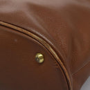 Coach Hand Bag Leather 2Set Brown Wine Red Auth 108263-7