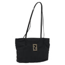 FENDI Zucca Canvas Hand Bag Black Auth 108264-1