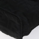 FENDI Zucca Canvas Hand Bag Black Auth 108264-9