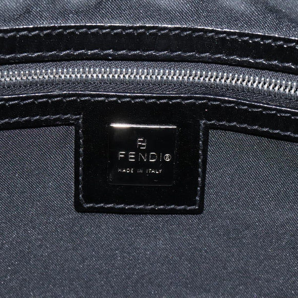 FENDI Zucca Canvas Hand Bag Black Auth 108264