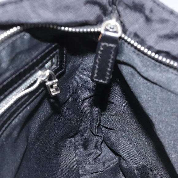 FENDI Zucca Canvas Hand Bag Black Auth 108264