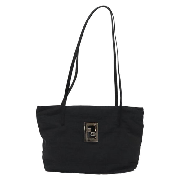 FENDI Zucca Canvas Hand Bag Black Auth 108264