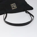 FENDI Zucca Canvas Hand Bag Black Auth 108264-7
