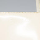 GUCCI Hand Bag Enamel 2way White Auth 108277-15