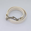 GUCCI Hand Bag Enamel 2way White Auth 108277-23