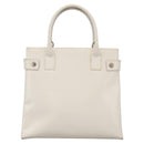 GUCCI Hand Bag Enamel 2way White Auth 108277-2