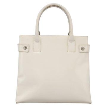 GUCCI Hand Bag Enamel 2way White Auth 108277 - 0