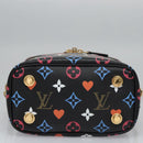 LOUIS VUITTON Monogram Game On Vanity PM Handtasche Noir M57482 LV Auth 108299SM-5
