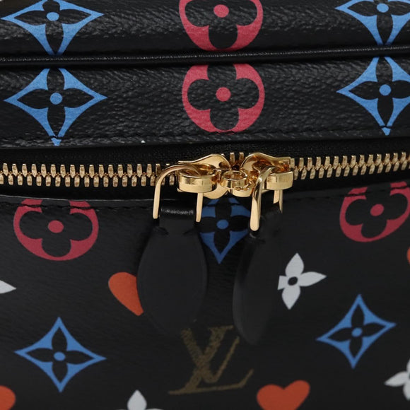 LOUIS VUITTON Monogram Game On Vanity PM Handtasche Noir M57482 LV Auth 108299SM