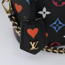 LOUIS VUITTON Monogram Game On Vanity PM Handtasche Noir M57482 LV Auth 108299SM-21